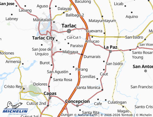 MICHELIN Mapalacsiao map - ViaMichelin