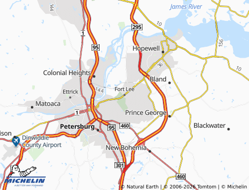 Mapa MICHELIN Fort Lee - ViaMichelin