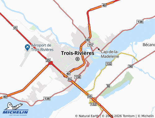 Kaart MICHELIN Trois-Rivières - ViaMichelin