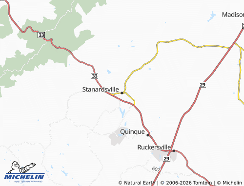 Mappa MICHELIN Stanardsville - ViaMichelin