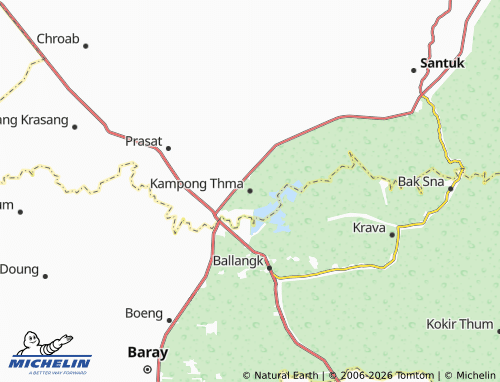 Mapa MICHELIN Kampong Thma - ViaMichelin