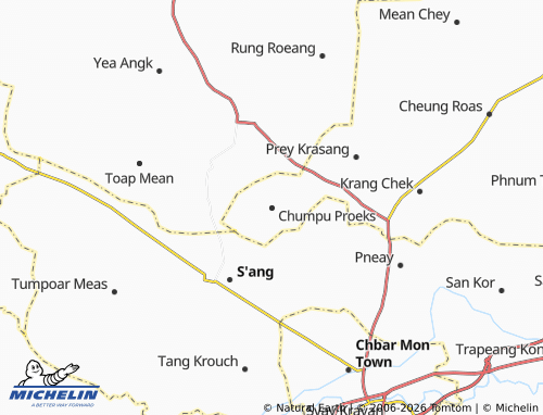 Mapa MICHELIN Chumpu Proeks - ViaMichelin