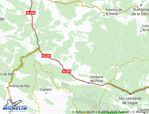 MICHELIN Rabanera del Pinar map - ViaMichelin