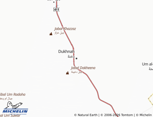 MICHELIN-Landkarte Dukhnah - ViaMichelin