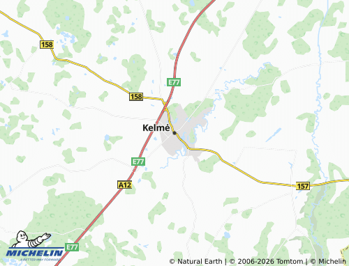 Mapa MICHELIN Kelmė - ViaMichelin