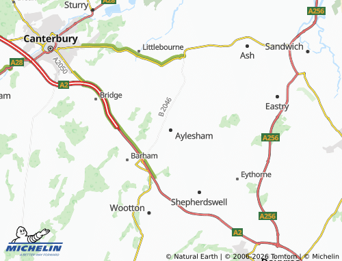Mappa MICHELIN Aylesham - ViaMichelin