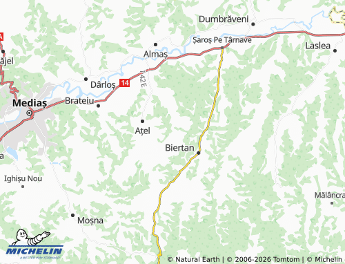 Mappa MICHELIN Dupuș - ViaMichelin