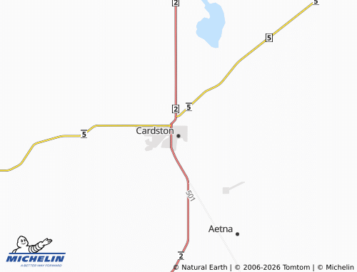 Mapa MICHELIN Cardston - ViaMichelin