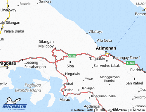 MICHELIN Malinao Ilaya map - ViaMichelin