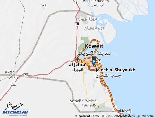 MICHELIN Jahra map - ViaMichelin