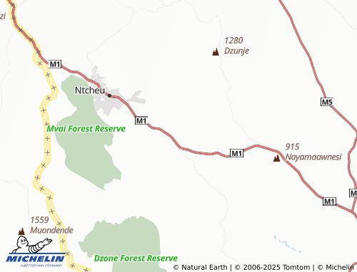 MICHELIN Songwe map - ViaMichelin