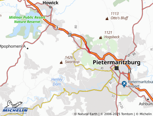 MICHELIN Winterskloof map - ViaMichelin