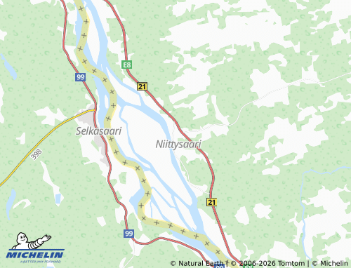 MICHELIN-Landkarte Kainuunkylä - ViaMichelin