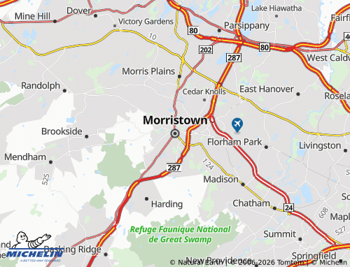 Mappa MICHELIN Morristown - ViaMichelin