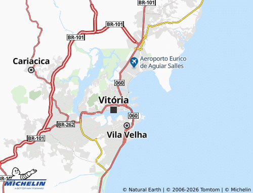 MICHELIN Praia do Canto map - ViaMichelin