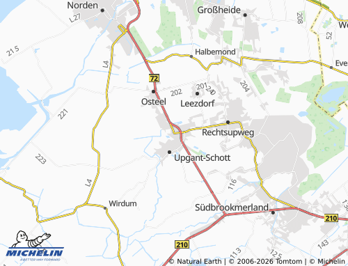 MICHELIN Marienhafe map - ViaMichelin