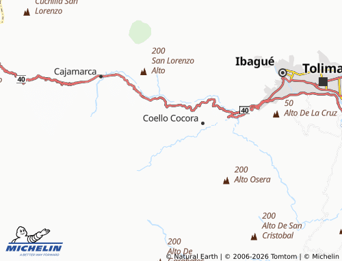 Mappa MICHELIN Los Pastos Cocora - ViaMichelin