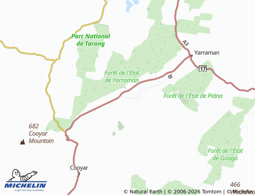 Mapa MICHELIN Upper Yarraman - ViaMichelin