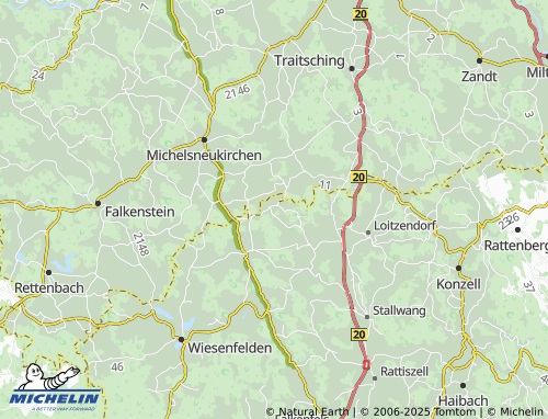 MICHELIN-Landkarte Emmerszell - ViaMichelin