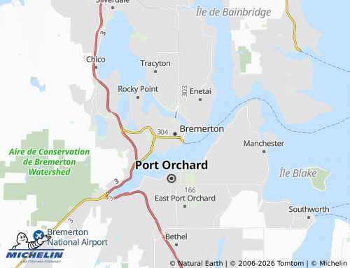 Kaart MICHELIN Bremerton - ViaMichelin