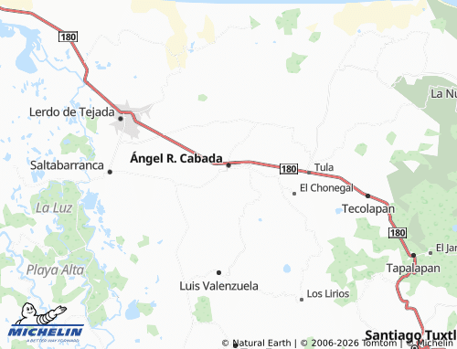 Mapa MICHELIN Emiliano Zapata - ViaMichelin