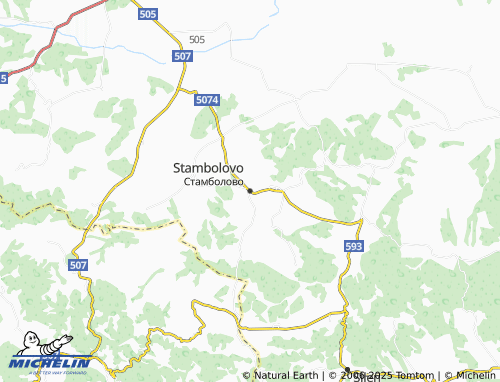 MICHELIN Stambolovo map - ViaMichelin