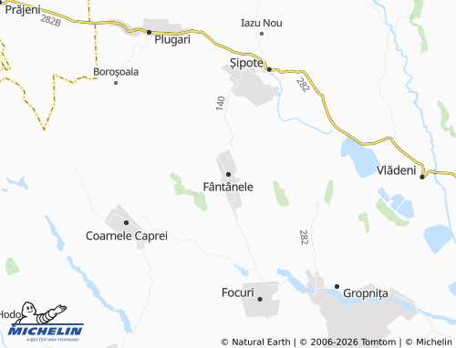 Mapa MICHELIN Fântânele - ViaMichelin