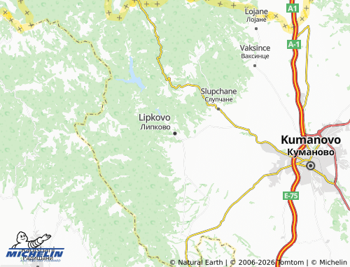 Mapa MICHELIN Lipkovo - ViaMichelin