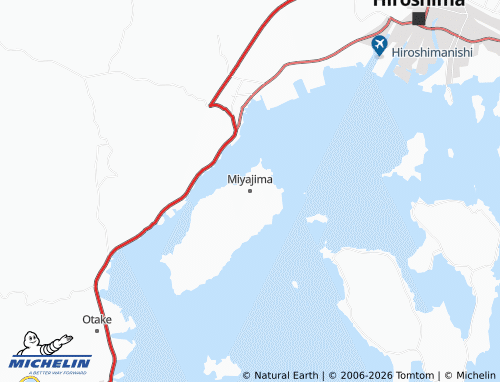 Kaart MICHELIN Miyajima - ViaMichelin