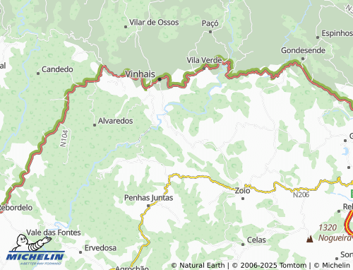 MICHELIN Nunes map - ViaMichelin