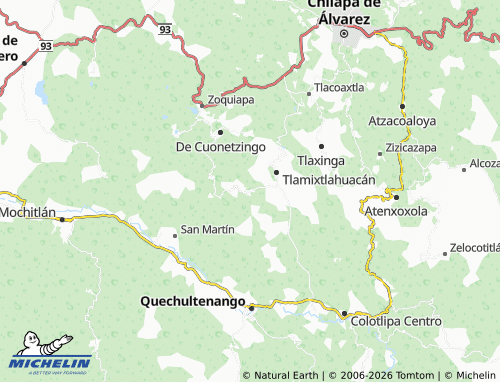 MICHELIN-Landkarte Tonalapa - ViaMichelin
