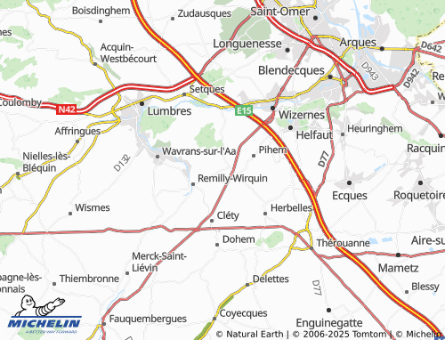 MICHELIN Crehem map - ViaMichelin