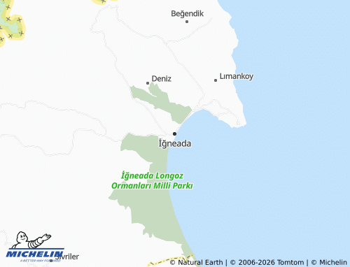 MICHELIN İğneada map - ViaMichelin