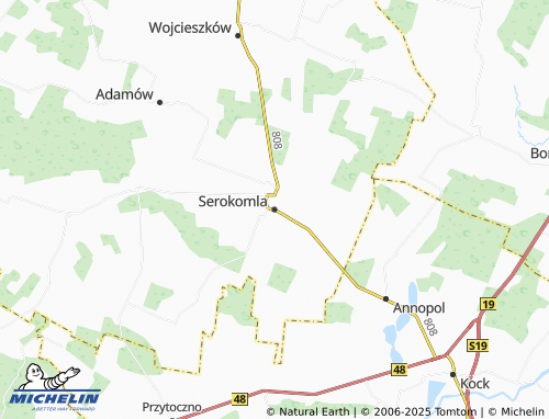 MICHELIN Serokomla map - ViaMichelin