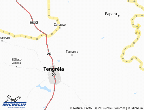 MICHELIN-Landkarte Tamania - ViaMichelin