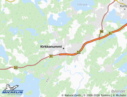 Kaart MICHELIN Kirkkonummi - ViaMichelin