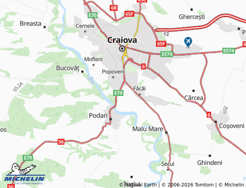 Mapa MICHELIN Braniște - ViaMichelin