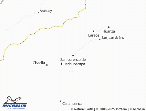 MICHELIN San Lorenzo de Huachupampa map - ViaMichelin