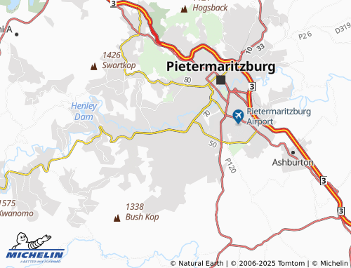MICHELIN Edendale Town map - ViaMichelin