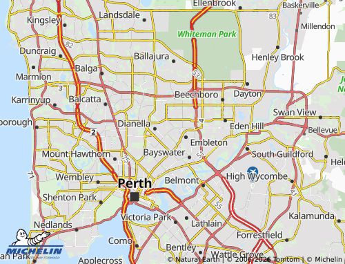 MICHELIN Morley map - ViaMichelin