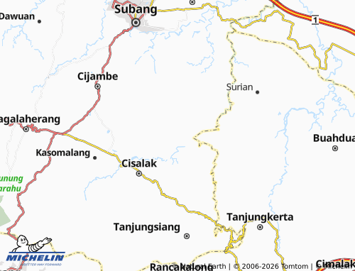 Mapa MICHELIN Tenjolaya - ViaMichelin