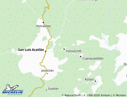 Mappa MICHELIN Negro - ViaMichelin