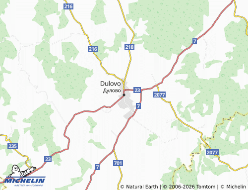 Mapa MICHELIN Dulovo - ViaMichelin