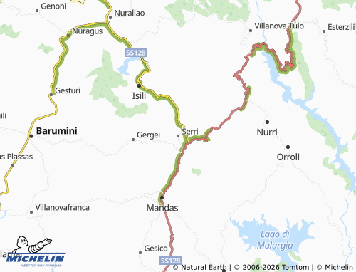 Mapa MICHELIN Serri - ViaMichelin