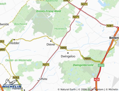 Kaart MICHELIN Dieverbrug - ViaMichelin