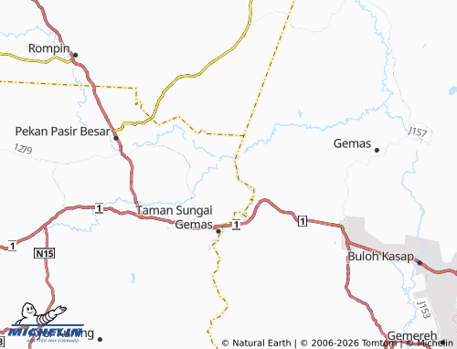 Mapa MICHELIN Pekan Gemas - ViaMichelin
