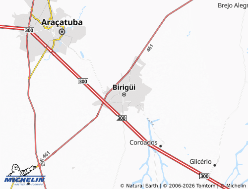 Mappa MICHELIN Birigui - ViaMichelin