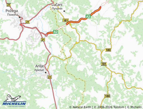 Mapa MICHELIN Donja Kravarica - ViaMichelin
