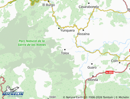 MICHELIN Tolox map - ViaMichelin