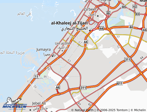 MICHELIN Al Quoz Industrial Fourth map - ViaMichelin